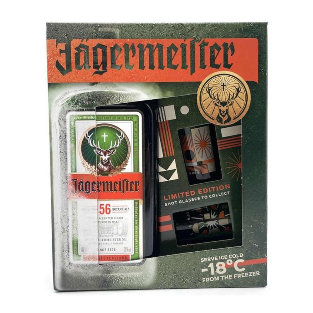 Likier Jagermeister Limited Edition + 2 kieliszki 35% 700 ml