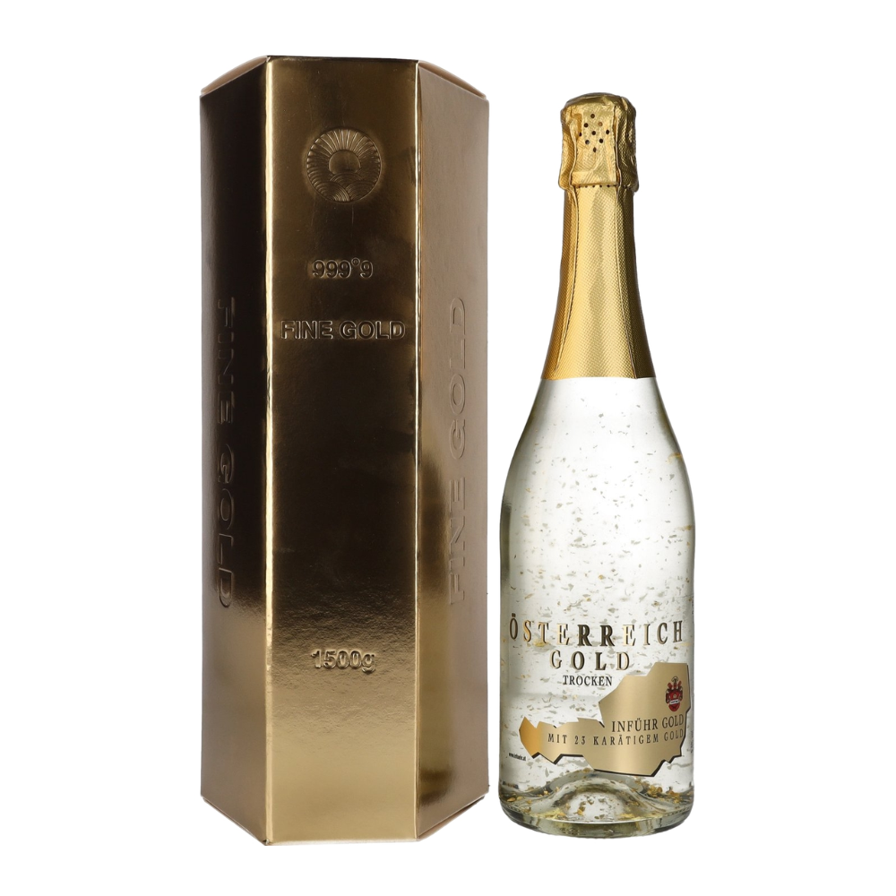 Wino musujące Österreich Gold 23k gold białe wytrawne 1500 ml kartonik