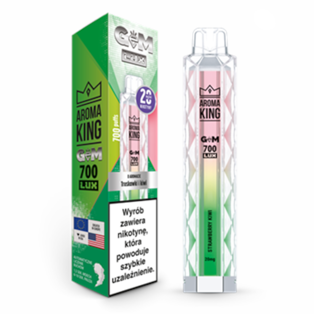 Epapieros Aroma King Gem Lux Strawberry Kiwi 20 mg