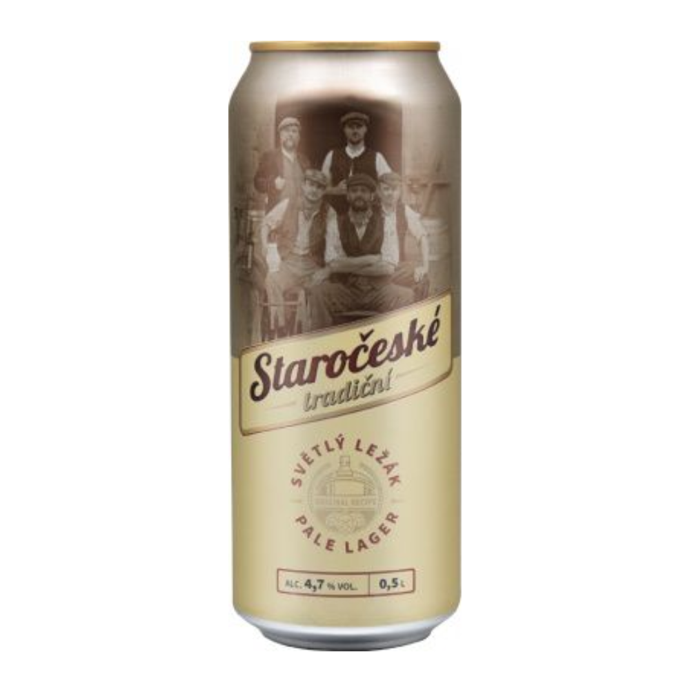 Piwo Staroceske Tradicni 4,7% 500 ml puszka