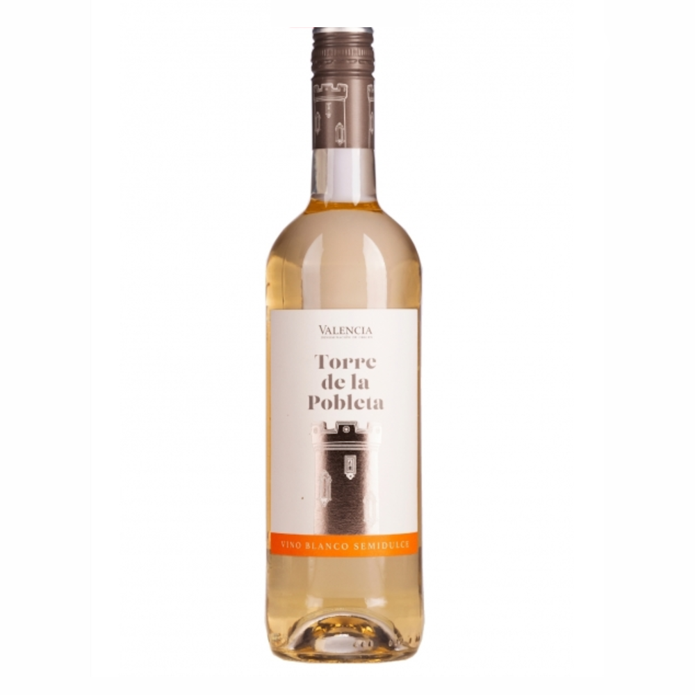 Wino Torre De La Pobleta Blanco Semidulce 11% białe półsłodkie 750 ml