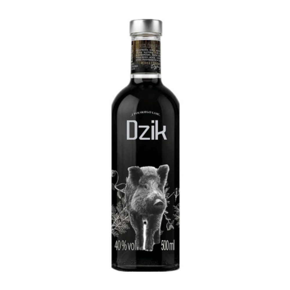 Wódka Dębowa Polska Black Dzik 40% 500 ml