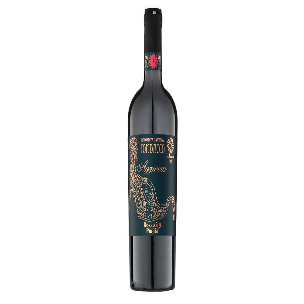 Wino Tombacco Azzurra Rosso 16% czerwone wytrawne 750 ml