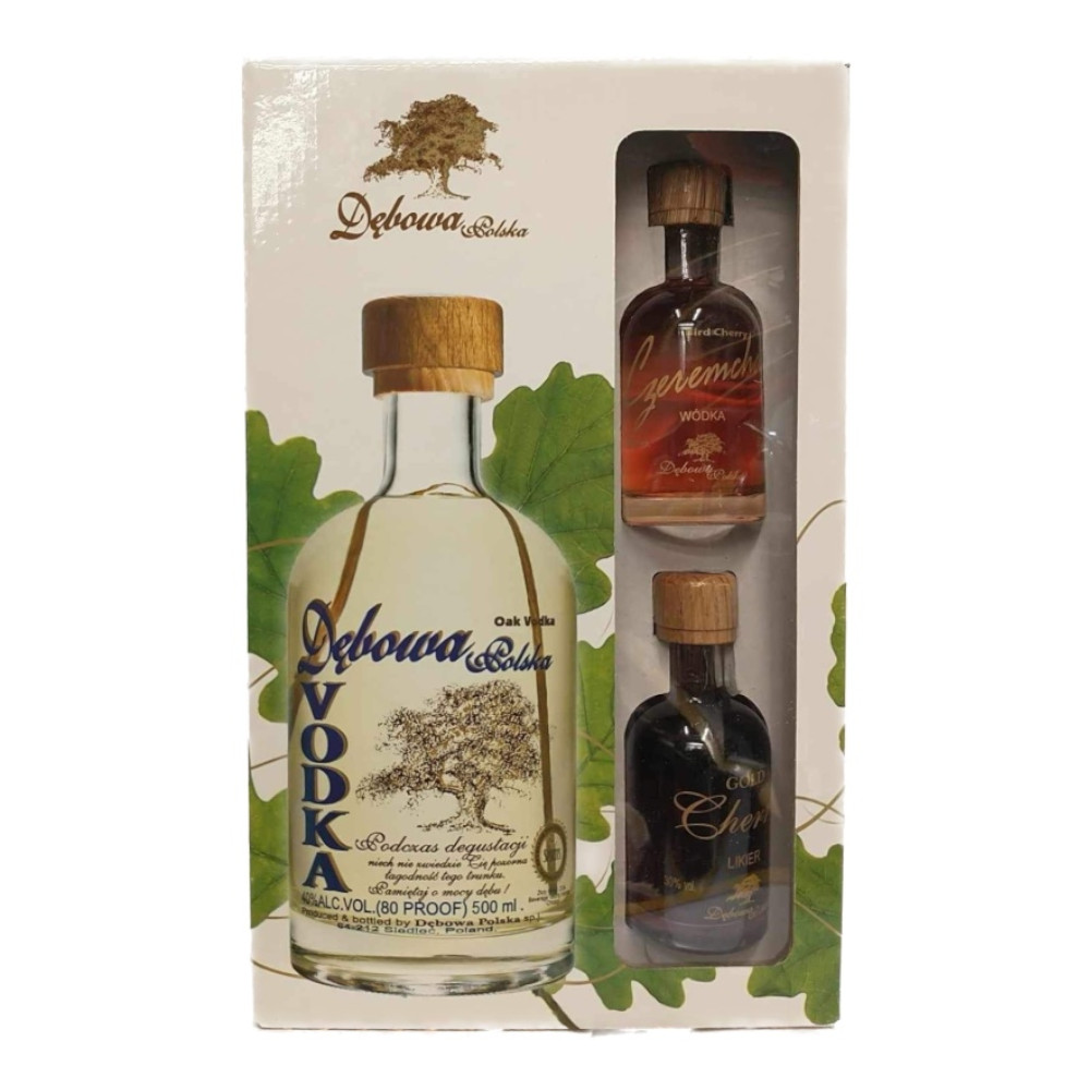Wódka Dębowa 40% 500 ml + 2 miniaturki