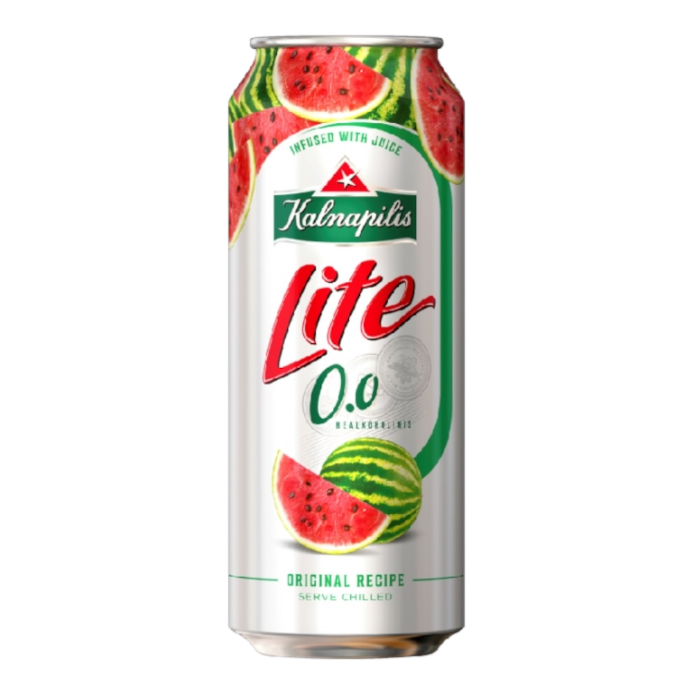 Piwo Kalnapilis Lite Watermelon puszka 0% 500 ml